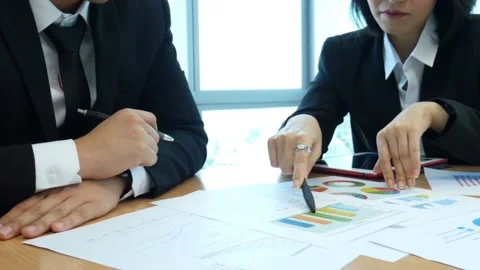 Company discussion Stock Footage 236606931