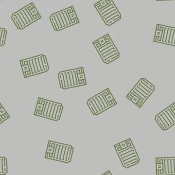 Company esg line vector seamless pattern Illustrazione stock