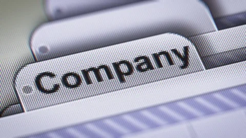 "Company" on The File. Stock Footage 73482825