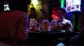 The company of friends in a restaurant HD Footage