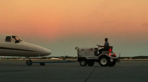 Company Jet Pulled Stock Footage 197878