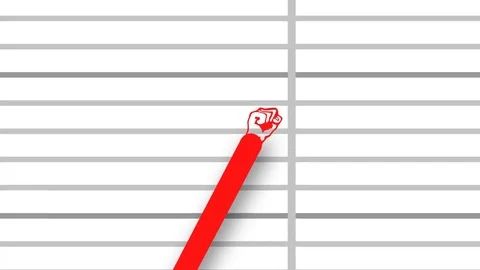 Company line chart breaking all previous records Video stock 72214505
