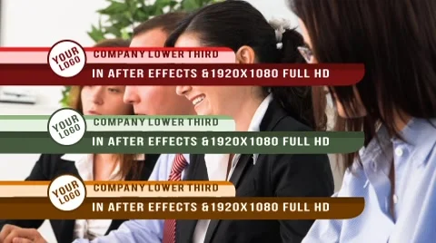 COMPANY  LOWER THIRD Stock After Effects