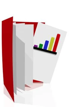 Company Performance Report Stock Illustration