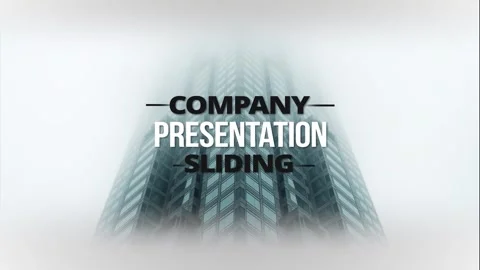 Company Presentation Promo After Effects stock