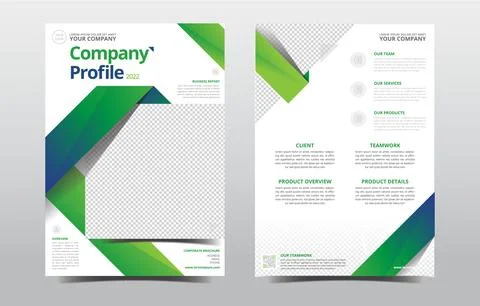 Company profile-template Stock Illustration