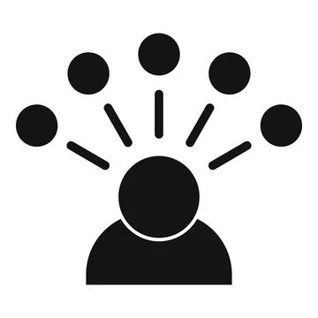 Company restructuring icon, simple style Illustrazione stock