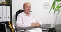 Company Sales Manager Smile Relaxed Looking Camera Business Interview 4k or 4k+ Resolution