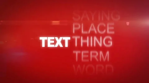 Company Slogan Animation - Cycling Through Words to Match up. Stock After Effects