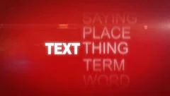 Company Slogan Animation - Cycling Through Words to Match up. Stock After Effects
