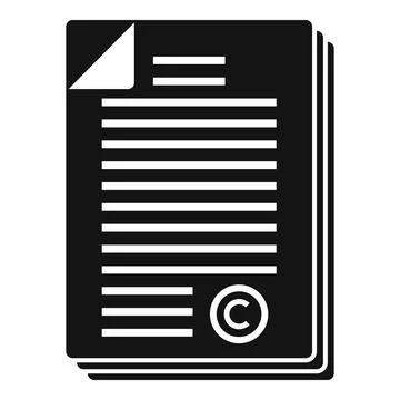 Company standard icon simple vector. Regulatory iso Stock Illustration