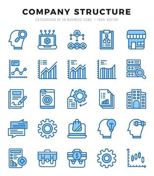 Company Structure icon pack for your website. mobile. presentation. and log.. 스톡 일러스트
