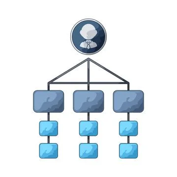 Company structure illustration Stock Illustration