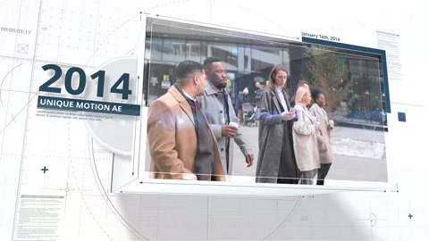 Company Timeline After Effects stock