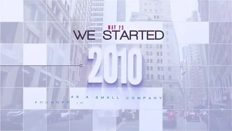 Company Timeline 库存 After Effects