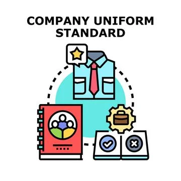 Company uniform standard, dress code and corporate identity concept Stock Illustration