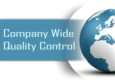 Company wide quality control Illustrazione stock