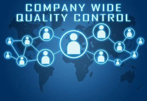 Company wide quality control Illustrazione stock