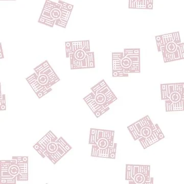 Comparative analysis glyph seamless pattern Stock Illustration