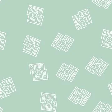 Comparative analysis line seamless pattern Stock Illustration