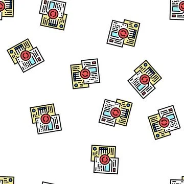 Comparative analysis vector seamless pattern Stock Illustration