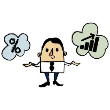 Comparative businessman Stock Illustration