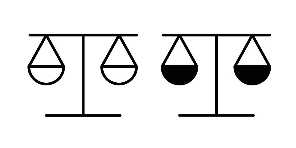Compare icon design. Simple Vector illustrations.. Stock Illustration