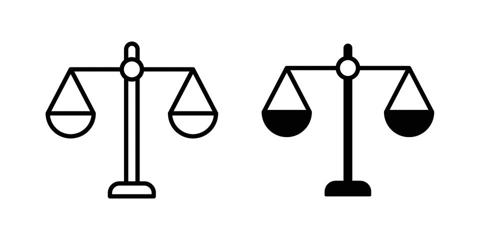Compare icon set. Vector EPS 10 Stock Illustration
