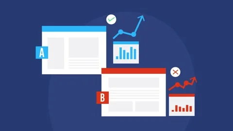 Compare website content performance data, business analytics. Stock Footage 293792893