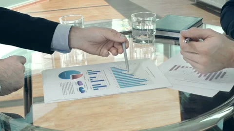 Comparing Performance Rates Stock Footage 43738431