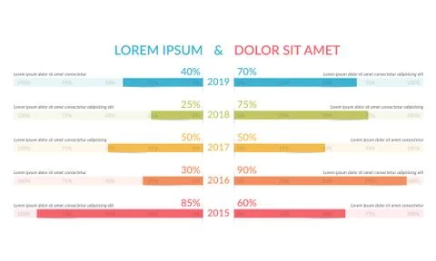 Comparison Chart Stock Illustration