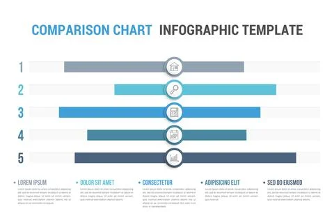 Comparison Chart 스톡 일러스트