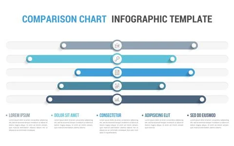 Comparison Chart Illustrazione stock