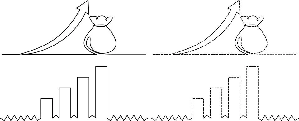 Comparison of projectile motion and potential energy distributions with var.. Stock Illustration