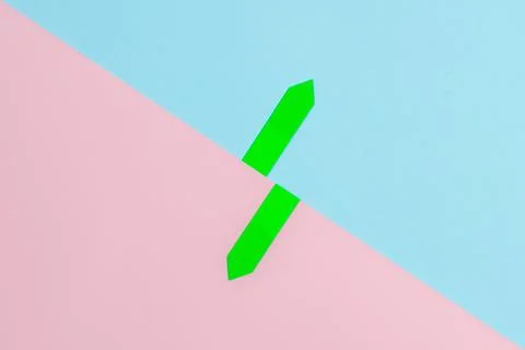 Comparison of Two Objects Blocks Pencils Sticker Notes Facing Inward Outward 写真素材