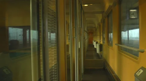 Compartment coach, Intercity, Deutsche Bundesbahn, Germany 動画素材 8831903