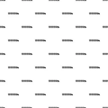 Compartment train pattern seamless Stock Illustration