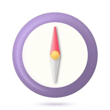 Compass 3d icon Stock Illustration