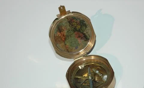 Compass and Map Stock Photos