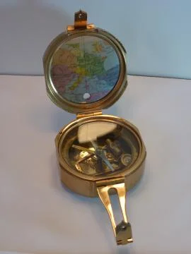 Compass and Map Stock Photos