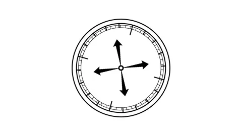 Compass animation Video stock 312973934