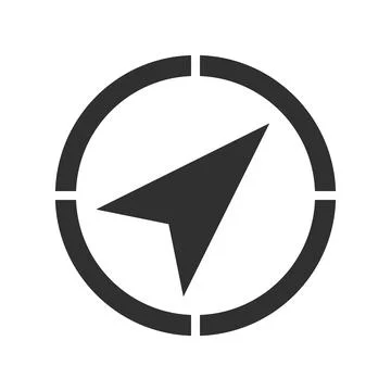 Compass arrow logo template illustration design. navigation compass icon for  Stock Illustration