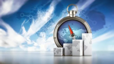 Compass background Ilustración de archivo