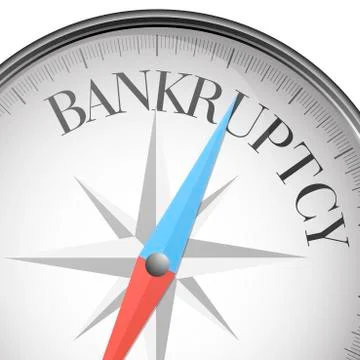 Compass bankruptcy Stock Illustration