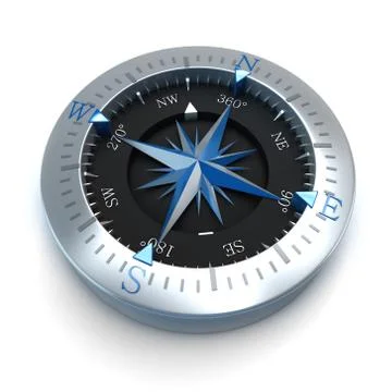 Compass blue Stock Illustration
