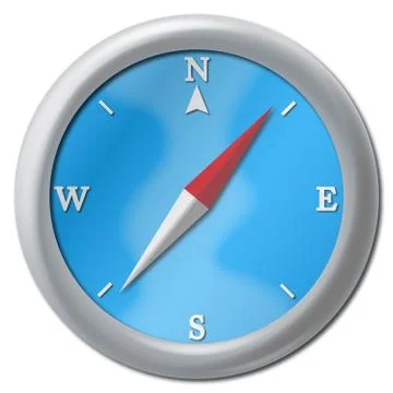 Compass Blue Stock Illustration