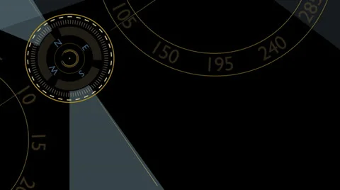 Compass - Blue Yellow Wide Video stock 25996979