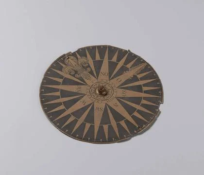 Compass Card. Compass rose with a compass with rubies point. The rose has ... Stock Photos