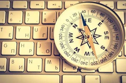 Compass on a card Photos