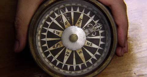 Compass closeup Stock Footage 146414135